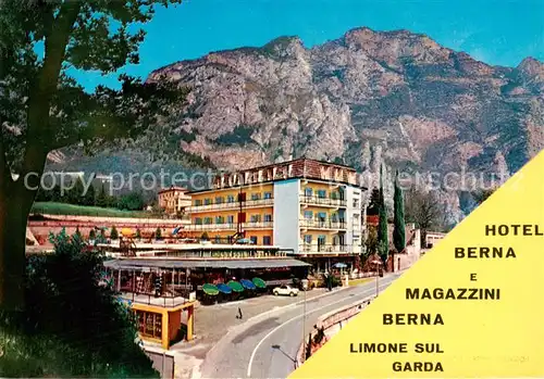 AK / Ansichtskarte Limone_sul_Garda_IT Hotel Berna e Magazzini Berna 