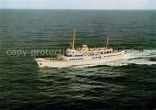 AK / Ansichtskarte Dampfer_Oceanliner Bunte Kuh Hamburg Helgoland 