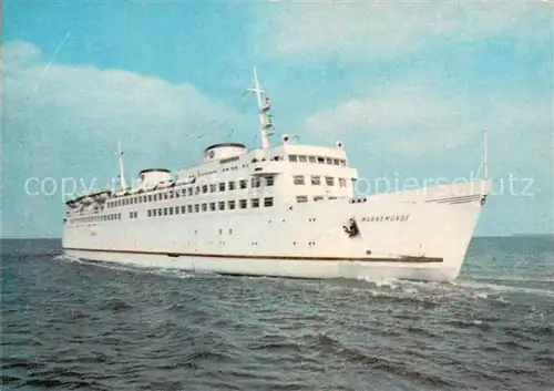 AK / Ansichtskarte Faehre Warnemuende 