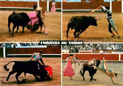 AK / Ansichtskarte Stierkampf_Corrida_de_Toros_Bullfight Corrida de Toros media Veronica 
