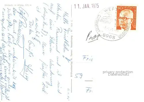 AK / Ansichtskarte Wertach Gruenten Wertach Bichel Buronlift Wildfuetterung Wertach