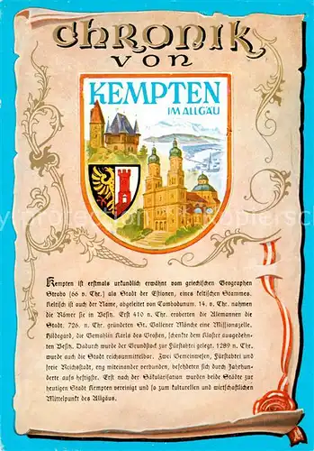 AK / Ansichtskarte Kempten_Allgaeu Fuerstabtei Kempten Allgaeu