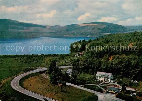 AK / Ansichtskarte Meschede Hennedamm Hotel Fliegeraufnahme Meschede