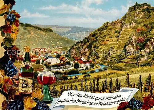AK / Ansichtskarte Mayschoss Blick ins Ahrtal Mayschosser Weinkellerei Mayschoss