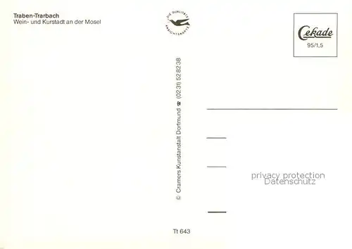 AK / Ansichtskarte Traben Trarbach_Mosel Panorama Moselpartie 