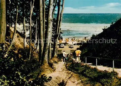 AK / Ansichtskarte Scharbeutz_Ostseebad Blick von der Wolfsschlucht auf die See Scharbeutz_Ostseebad