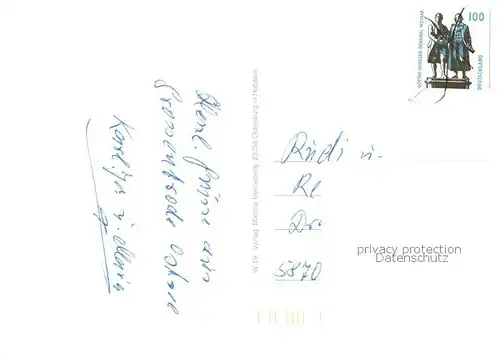 AK / Ansichtskarte Oldenburg_Holstein uebersichtskarte mit Insel Fehmarn Oldenburg_Holstein