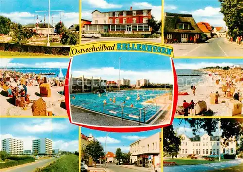 AK / Ansichtskarte Kellenhusen_Ostseebad Strandpartien Promenade Schwimmbad Hochhaeuser Kellenhusen_Ostseebad