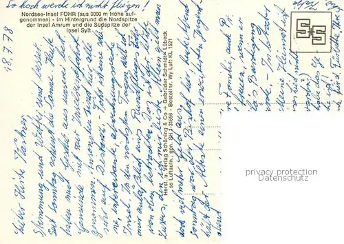 AK / Ansichtskarte Insel_Foehr Fliegeraufnahme Insel_Foehr