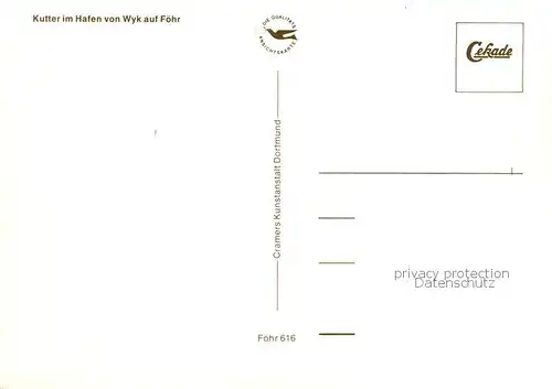 AK / Ansichtskarte Wyk__Foehr Kutterhafen 