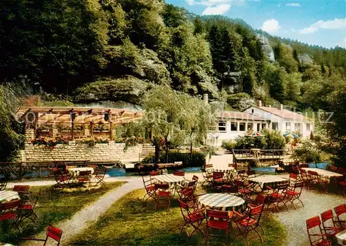AK / Ansichtskarte Pottenstein_Oberfranken Waldcafe Pottenstein_Oberfranken
