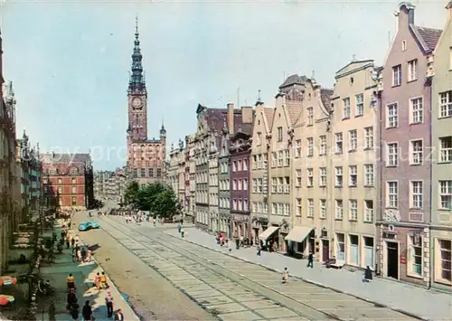 AK / Ansichtskarte Gdansk_Danzig_PL Dlugi Targ Ratusz Gownego Miasta 