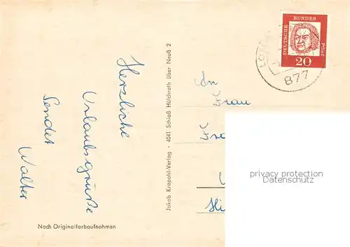 AK / Ansichtskarte Lohr_Main Teilansicht Berufsschule Schloss Rathaus Frauenkloster Freibad Stadthalle Lohr_Main