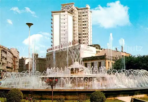 AK / Ansichtskarte La_Coruna_ES Four Ways Monumental Fountain  