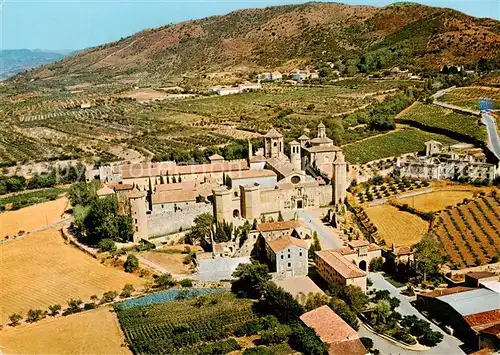 AK / Ansichtskarte Poblet_Tarragona_ES Real Monasterio de Poblet Fliegeraufnahme 