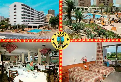 AK / Ansichtskarte Benidorm_ES Hotel Poseidon Schwimmbad Speisesaal Zimmer 