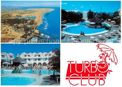 AK / Ansichtskarte Maspalomas_Gran_Canaria_ES Fliegeraufnahme Aptos Turbo Club Pools 