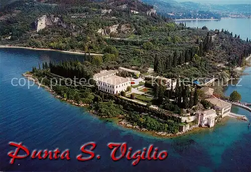 AK / Ansichtskarte 73837042 Punta_San_Viglio_Lago_di_Garda_IT Veduta aerea 