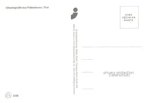 AK / Ansichtskarte 73837066 Fieberbrunn_Tirol Ortsmotiv mit Kirche Landschaftspanorama Alpen Bergsee Fieberbrunn Tirol