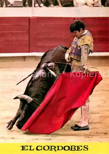 AK / Ansichtskarte 73837116 Stierkampf_Corrida_de_Toros_Bullfight El Cordobes  