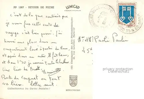 AK / Ansichtskarte  Fischerei Retour de Peche  