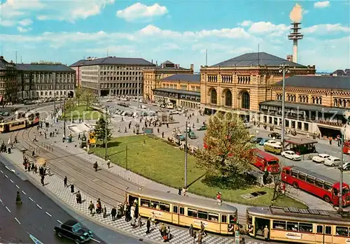 AK / Ansichtskarte  Strassenbahn Hannover Hauptbahnhof 