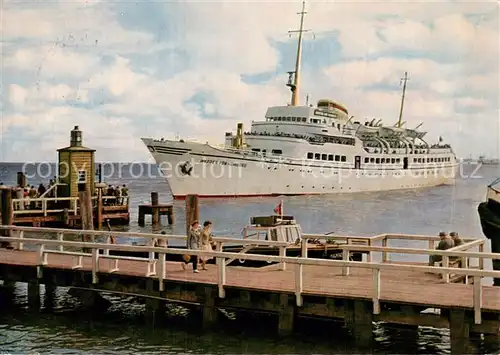 AK / Ansichtskarte  Dampfer_Oceanliner DES Wappen von Hamburg Nordseeheilbad Cuxhaven 