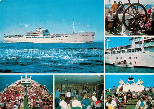 AK / Ansichtskarte 73837177 Dampfer_Oceanliner MS Roland von Bremen Auf dem Hoher See 