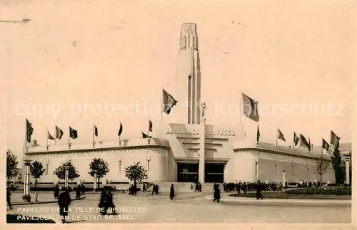 AK / Ansichtskarte  Exposition_Bruxelles_1935 Pavillon la Ville de Bruxelles Exposition_Bruxelles_1935