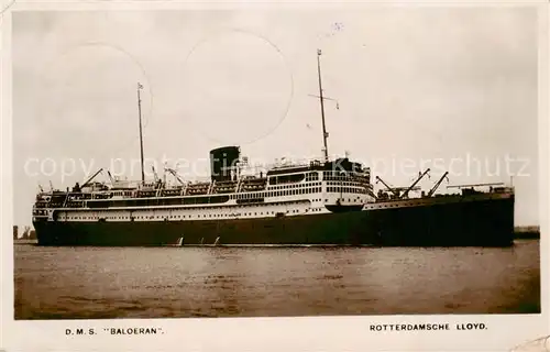 AK / Ansichtskarte  Dampfer_Oceanliner DMS Baloeran Rotterdamsche lloyd 