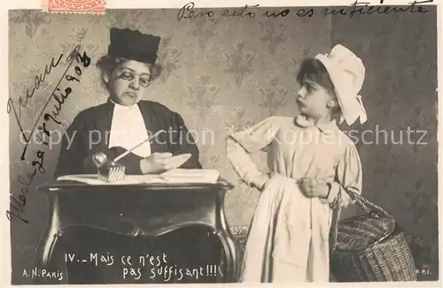 AK / Ansichtskarte  Foto_AN_Paris_(Noyer)_Nr. Lehrerin mit Kind  Foto_AN_Paris_(Noyer)_Nr.