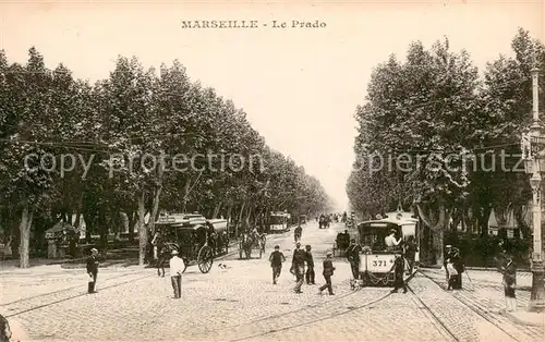 AK / Ansichtskarte 73837231 Strassenbahn Marseille Le Prado  