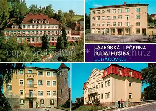 AK / Ansichtskarte  Luhacovice_CZ Lazenska lecebna Julia Fucika a dependence Morava Plzen a Grand 