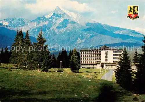 AK / Ansichtskarte  Podbanske_CZ Hotel Krivan v pozadi Krivan 