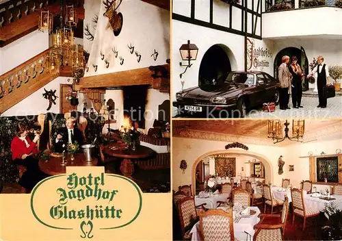 AK / Ansichtskarte  Glashuette_Wittgenstein Hotel Jagdhof Gastraeume Glashuette_Wittgenstein