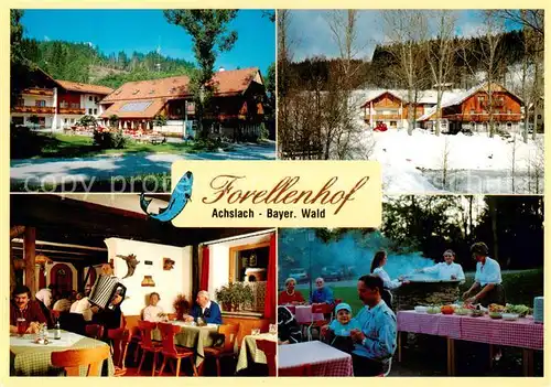 AK / Ansichtskarte  Achslach Hotel Restaurant Forellenhof Gaststube Grillplatz Achslach