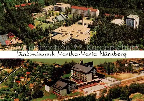 AK / Ansichtskarte  Nuernberg Diakoniewerk MarthaMaria Fliegeraufnahmen Nuernberg