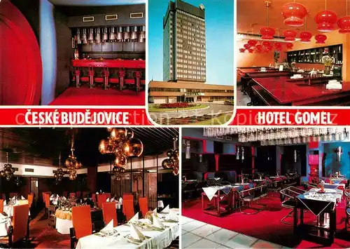 AK / Ansichtskarte 73837317 Ceske_Budejovice_Budweis_CZ Hotel Gomel Gastraeume 