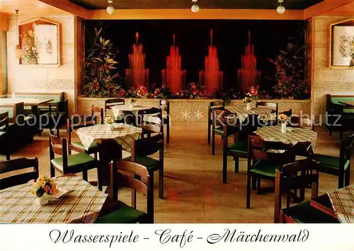 AK / Ansichtskarte 73837324 Sambachshof Wasserspiele Cafe Maerchenwald mit tanzenden Fontaenen Sambachshof