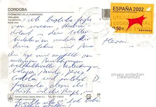AK / Ansichtskarte 73837378 Cordoba_Andalucia_ES Patrimonio de la Humanidad Fliegeraufnahme 