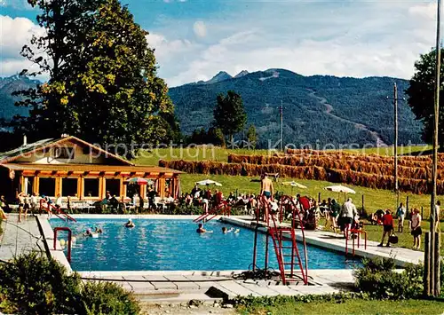 AK / Ansichtskarte  Kulm_Ramsau Schwimmbad und Buffet am Dachstein Kulm Ramsau