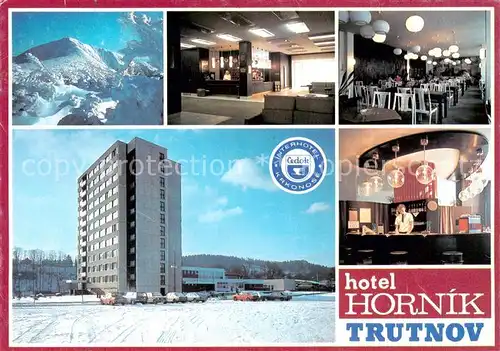 AK / Ansichtskarte  Trutnov_Trautenau_CZ Hotel Hornik Bar Gastraeume 