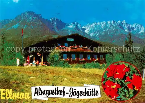 AK / Ansichtskarte 73837439 Ellmau_Elmau_Tirol_AT Almgasthof Jaegerhuette am Wilden Kaiser 