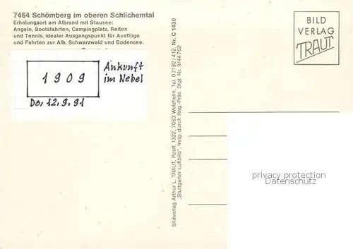 AK / Ansichtskarte 73837482 Schoemberg-Schoerzingen Fliegeraufnahme Schoemberg-Schoerzingen
