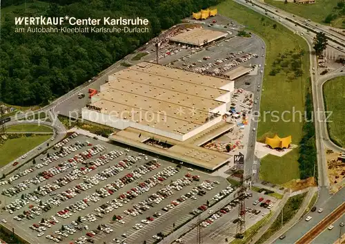 AK / Ansichtskarte 73837491 Durlach Wertkauf Center Karlsruhe Durlach Fliegeraufnahme Durlach