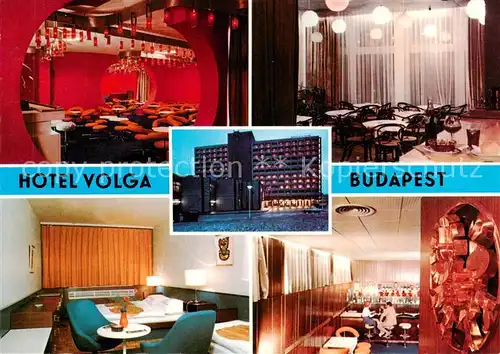 AK / Ansichtskarte 73837496 Budapest_HU Hotel Volga Gastraeume Buehne 