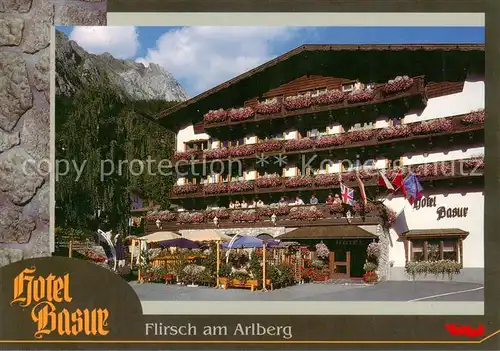 AK / Ansichtskarte  Flirsch_am_Arlberg_Tirol_AT Hotel Basur 