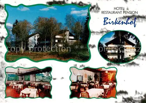 AK / Ansichtskarte 73837498 Waldmichelbach Hotel Restaurant Pension Birkenhof Gastraeume Waldmichelbach