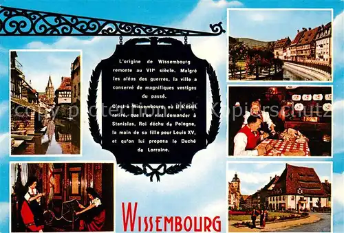 AK / Ansichtskarte  Wissembourg_Weissenburg_Alsace Orts und Teilansichten 