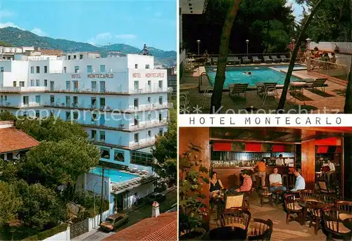 AK / Ansichtskarte  Lloret_de_Mar Hotel Montecarlo Pool Gastraum Bar Lloret_de_Mar